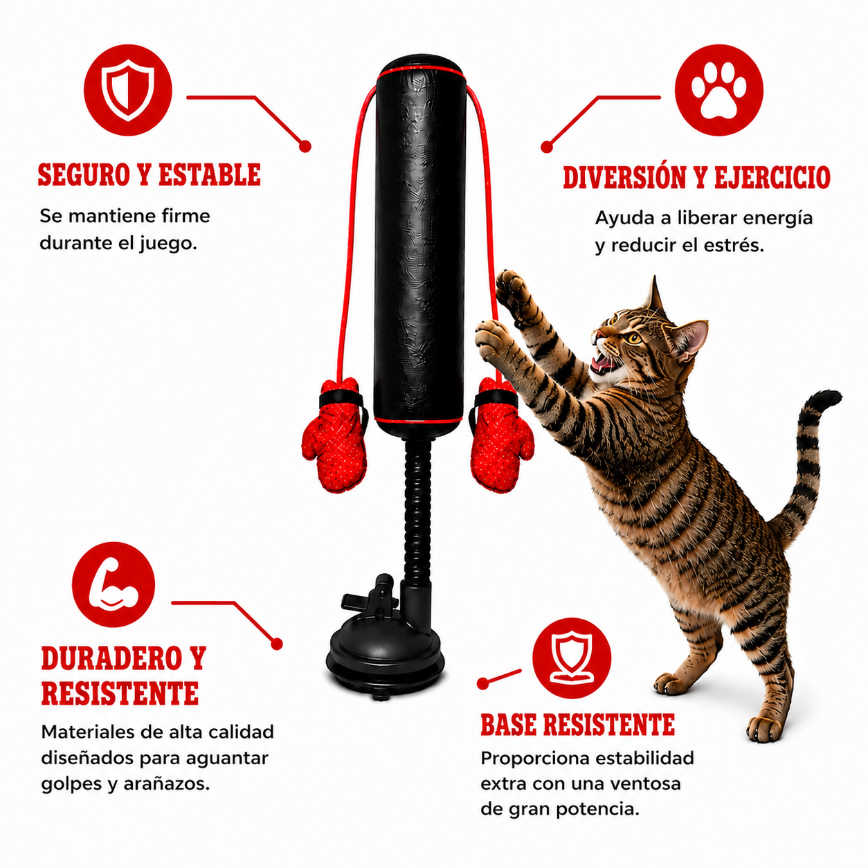 Mini saco de boxeo para gatos | kittyKo™
